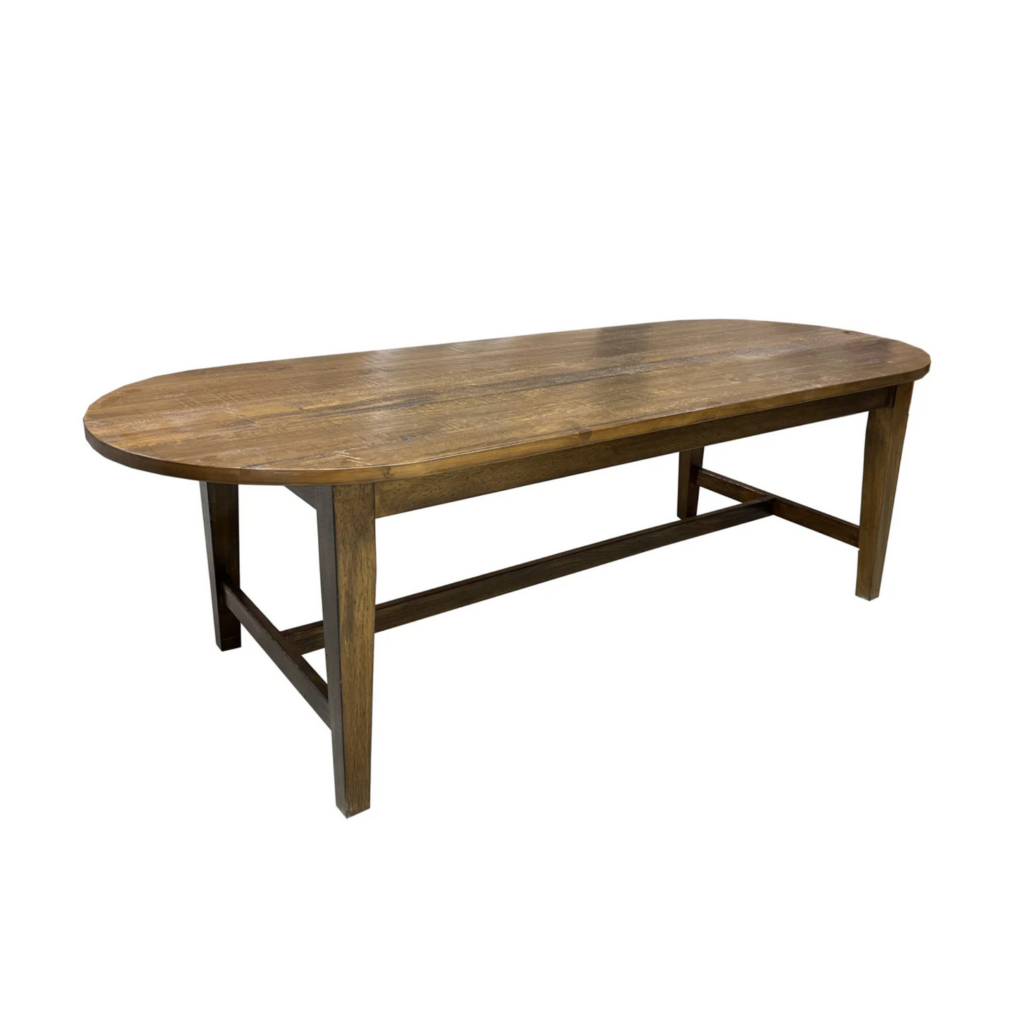 Oval Stretcher Dining Table