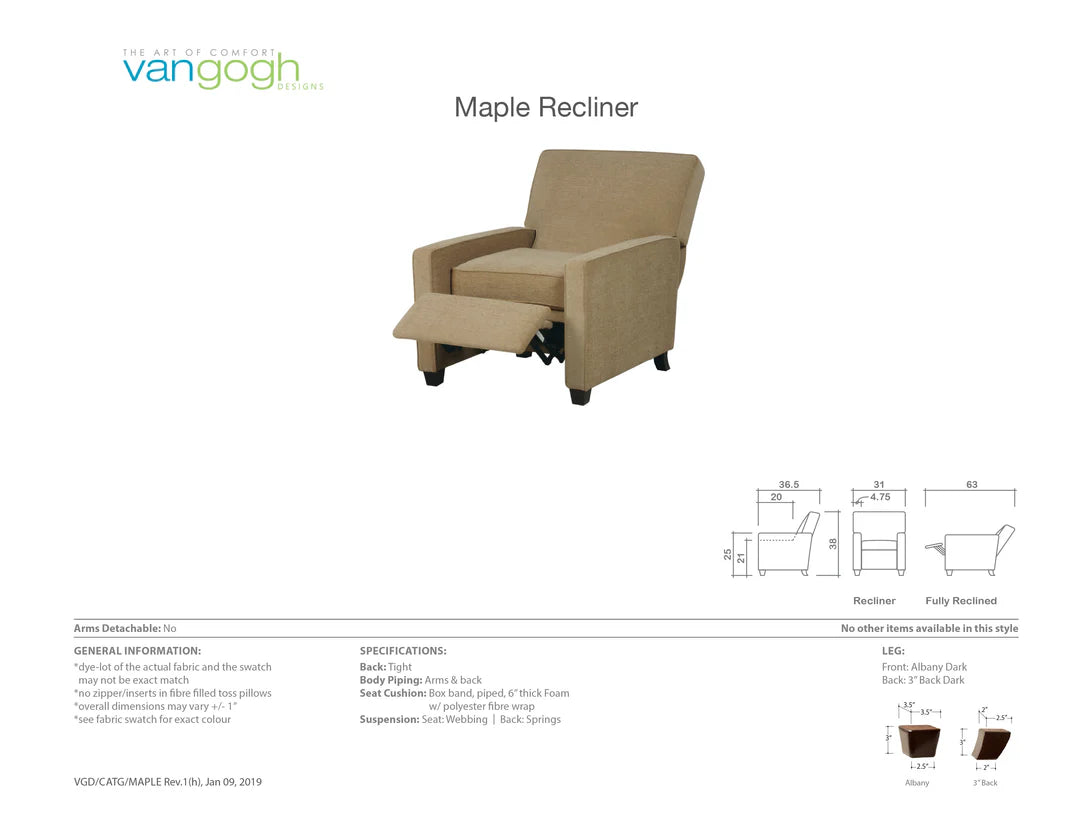 Maple Recliner