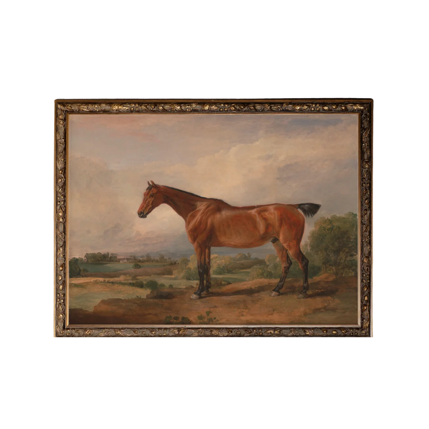 Equestrian Majesty, Vintage Bronze Frame