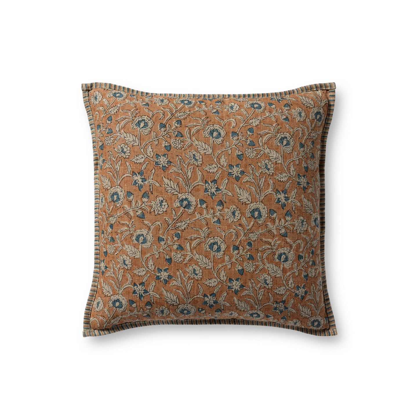 Loloi Peach / Multi 18'' x 18'' Cover w/Down Pillow