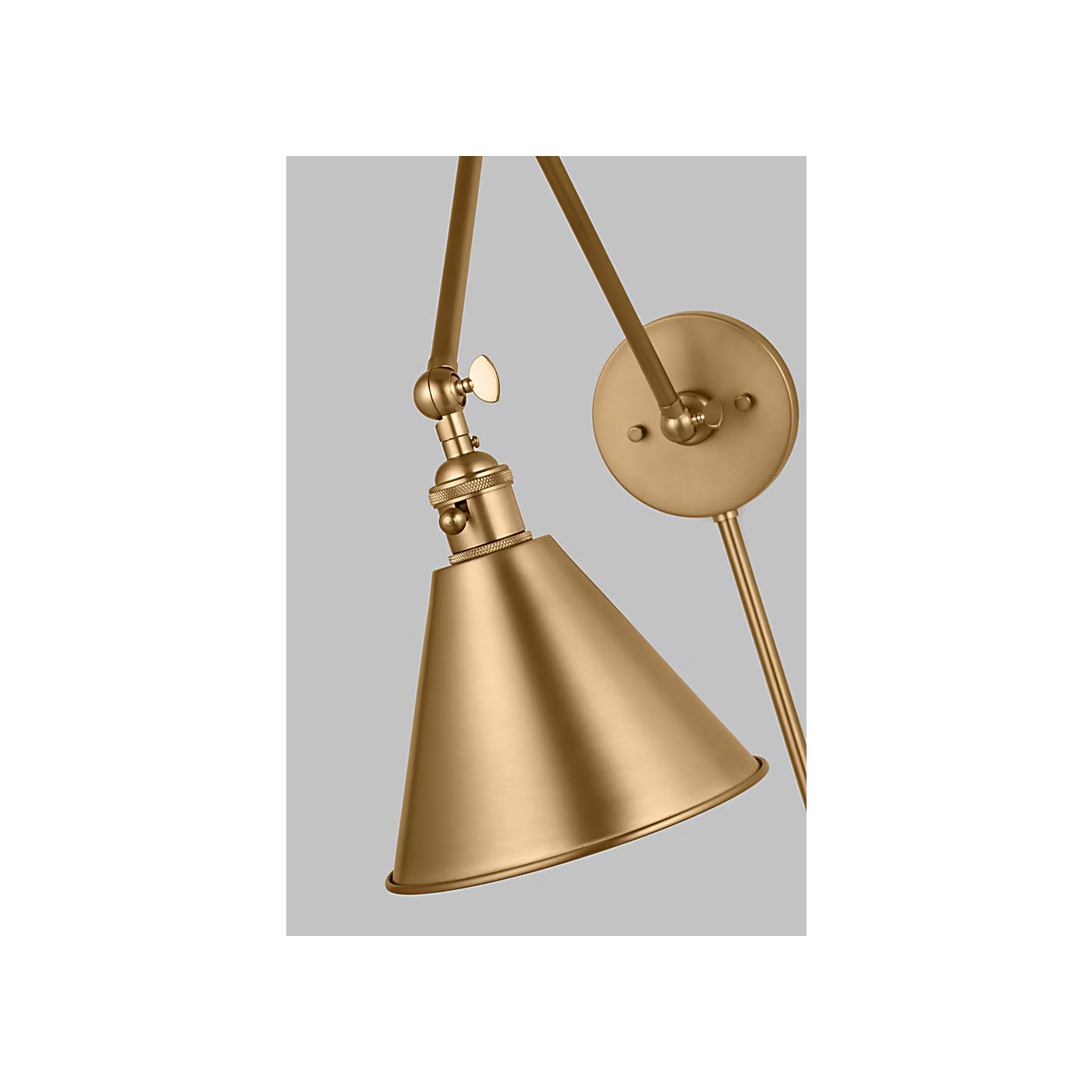 Salem 2 Arm Brass Sconce