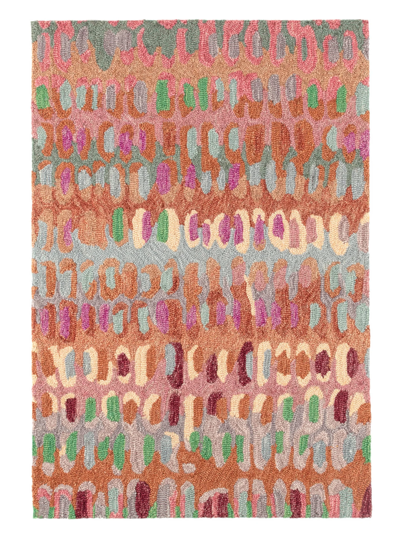 Paint Chip Hand Micro Hooked Wool Rug
