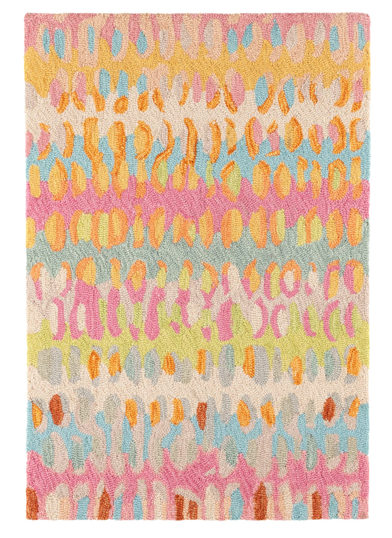 Paint Chip Hand Micro Hooked Wool Rug