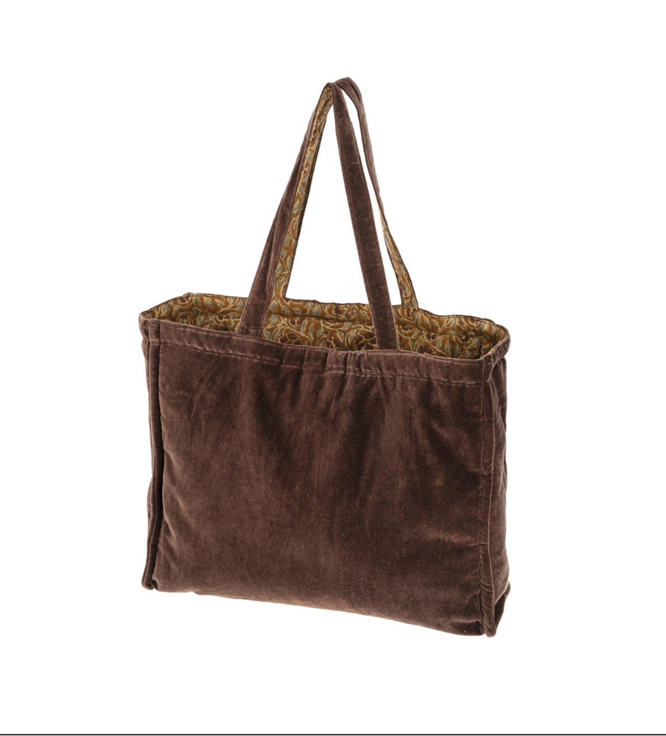 Block Print Velvet Reversible Tote