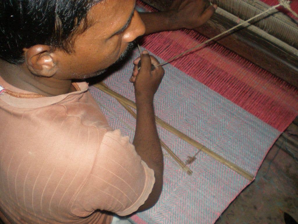 Biscotti Sea Salt Runner, Handwoven Banana Fiber