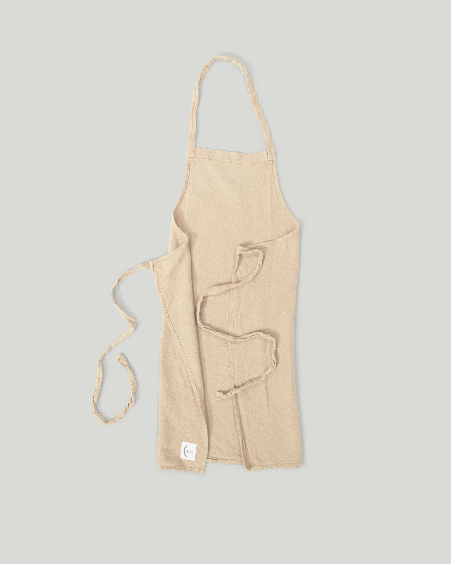 Classic french raw linen apron