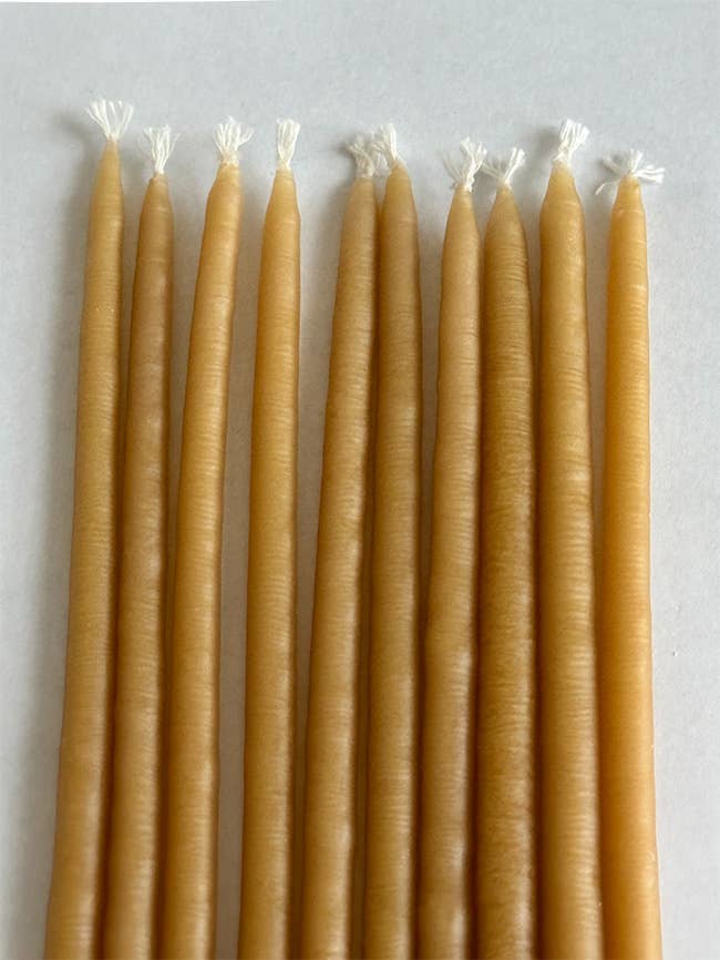 Handcrafted french birthday candles - pack of 10