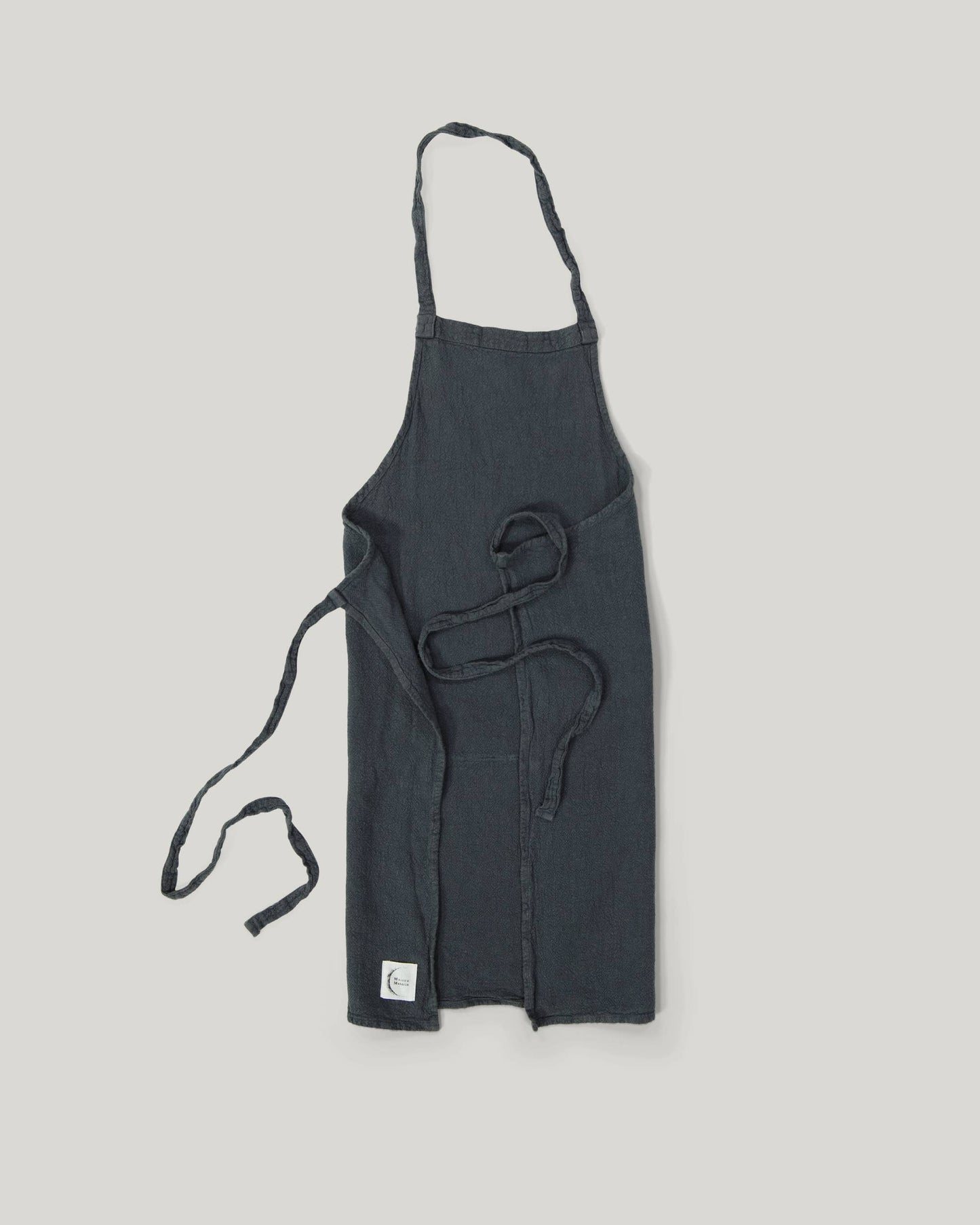 Classic french raw linen apron