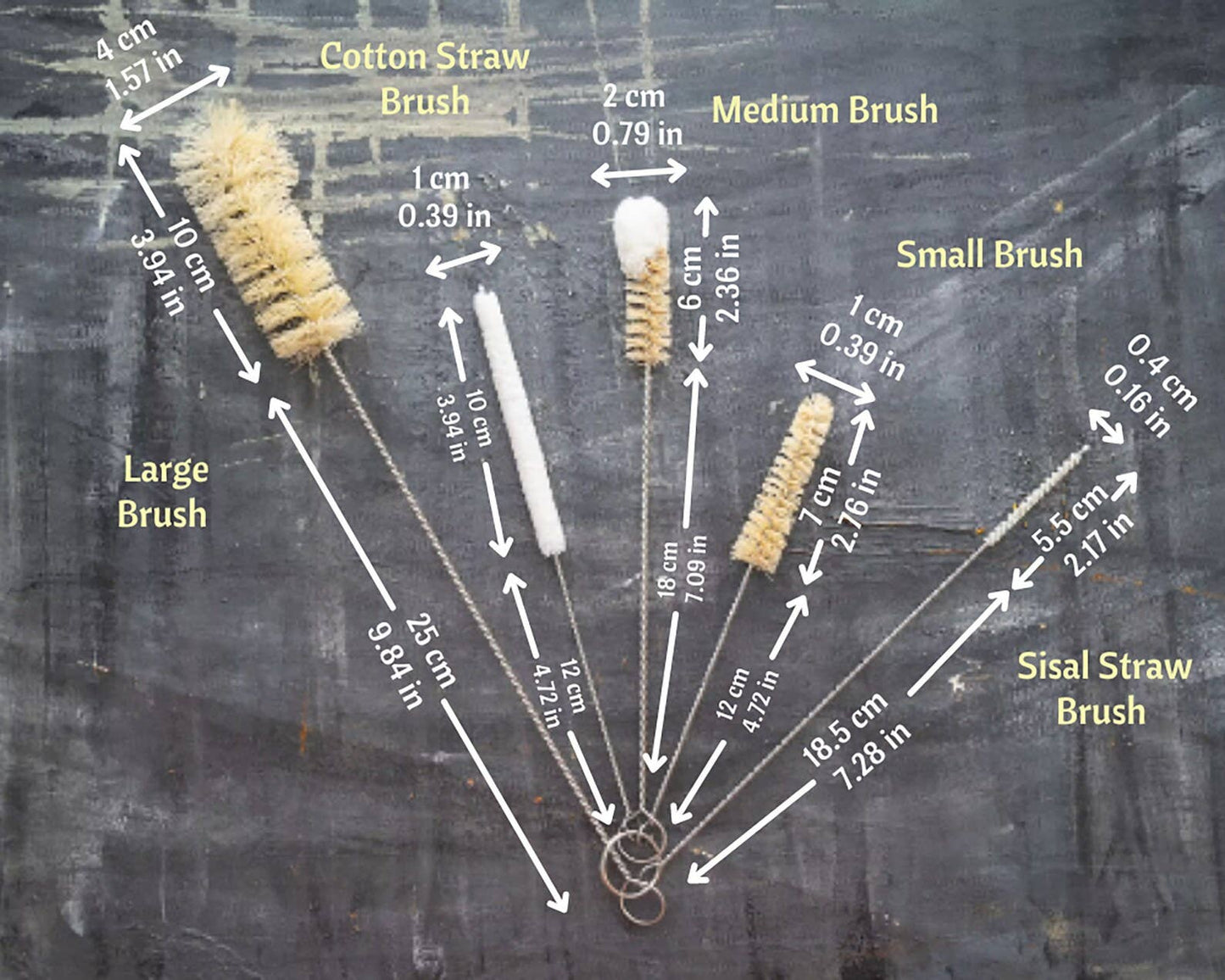 Set of 5 Sisal Bottle Brushes🇨🇦