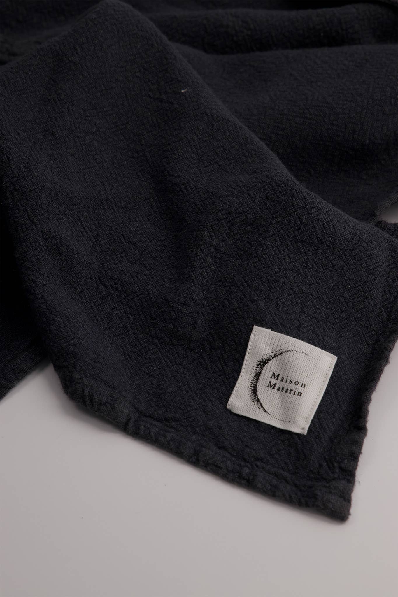Classic french raw linen apron