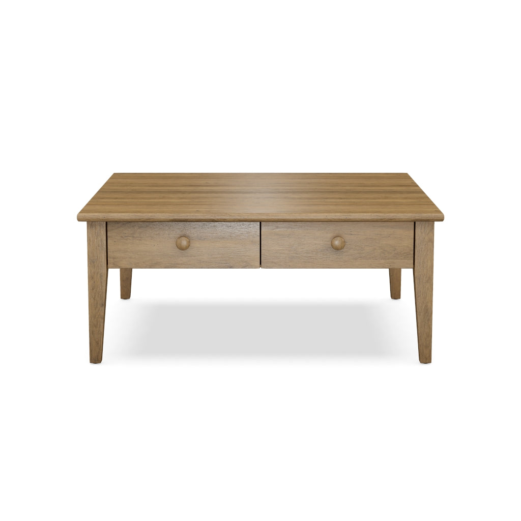 2 Drawer 42" Square Coffee Table