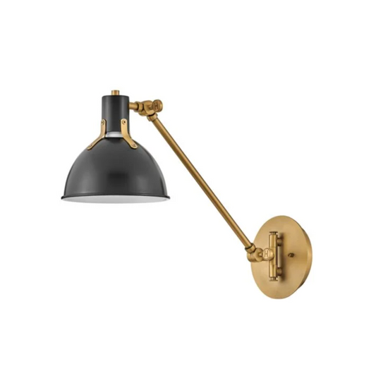 Argo Black and Brass Wall Sconce