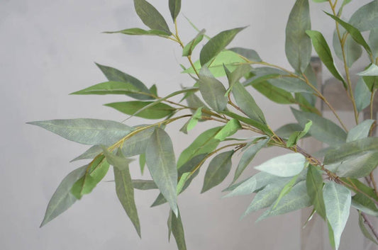 41"Quality Artificial Frosty Grey Green Eucalyptus Branch