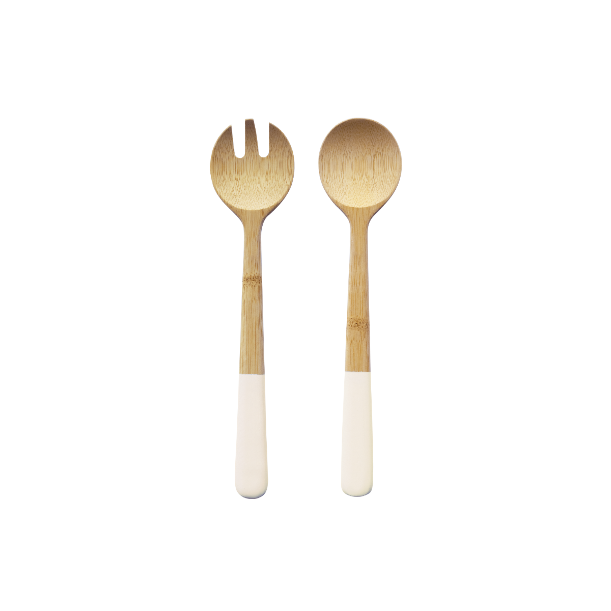 Bamboo Cream Salad Servers