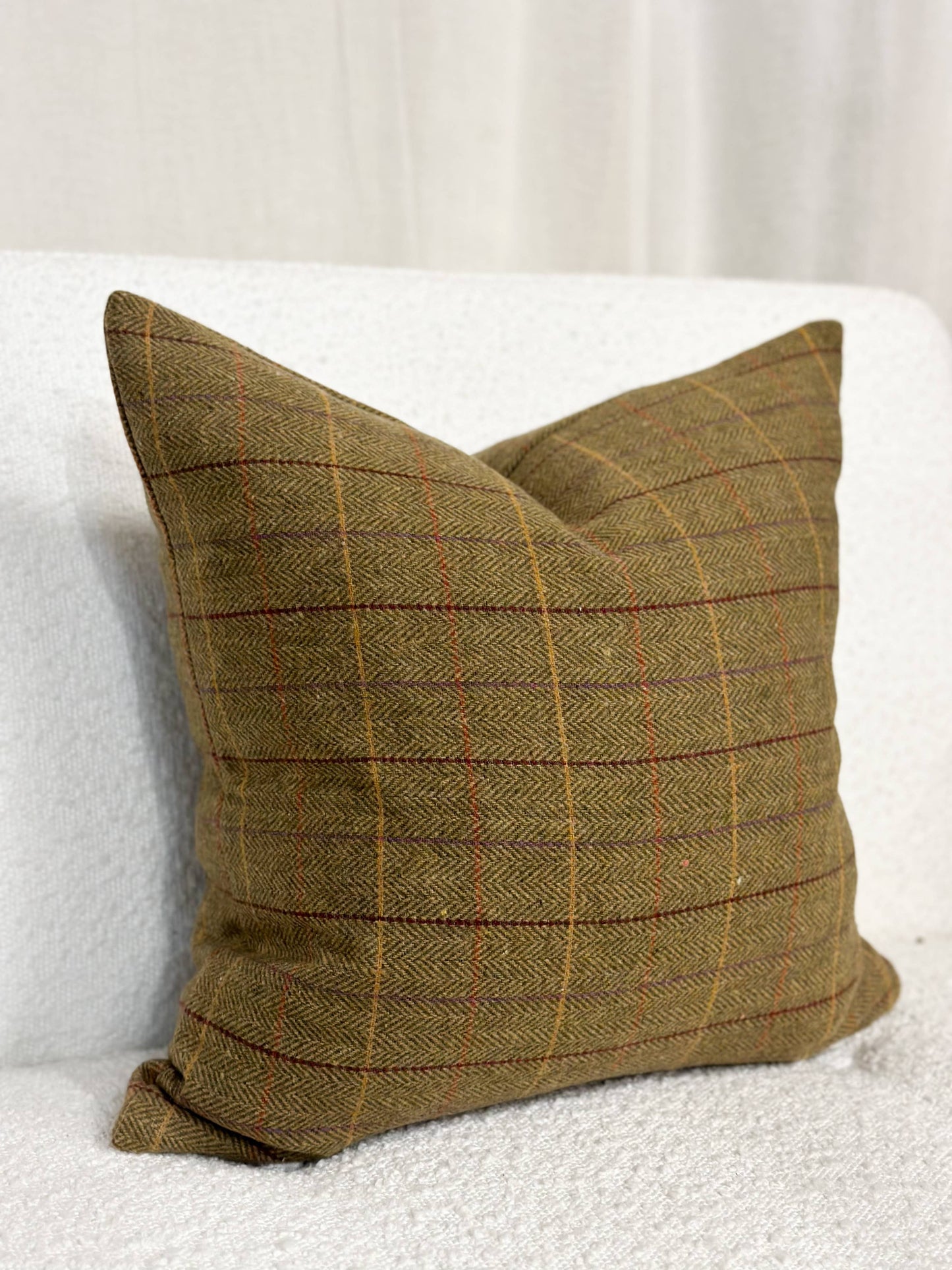 Wool Blend 45x45 - Olive Tweed
