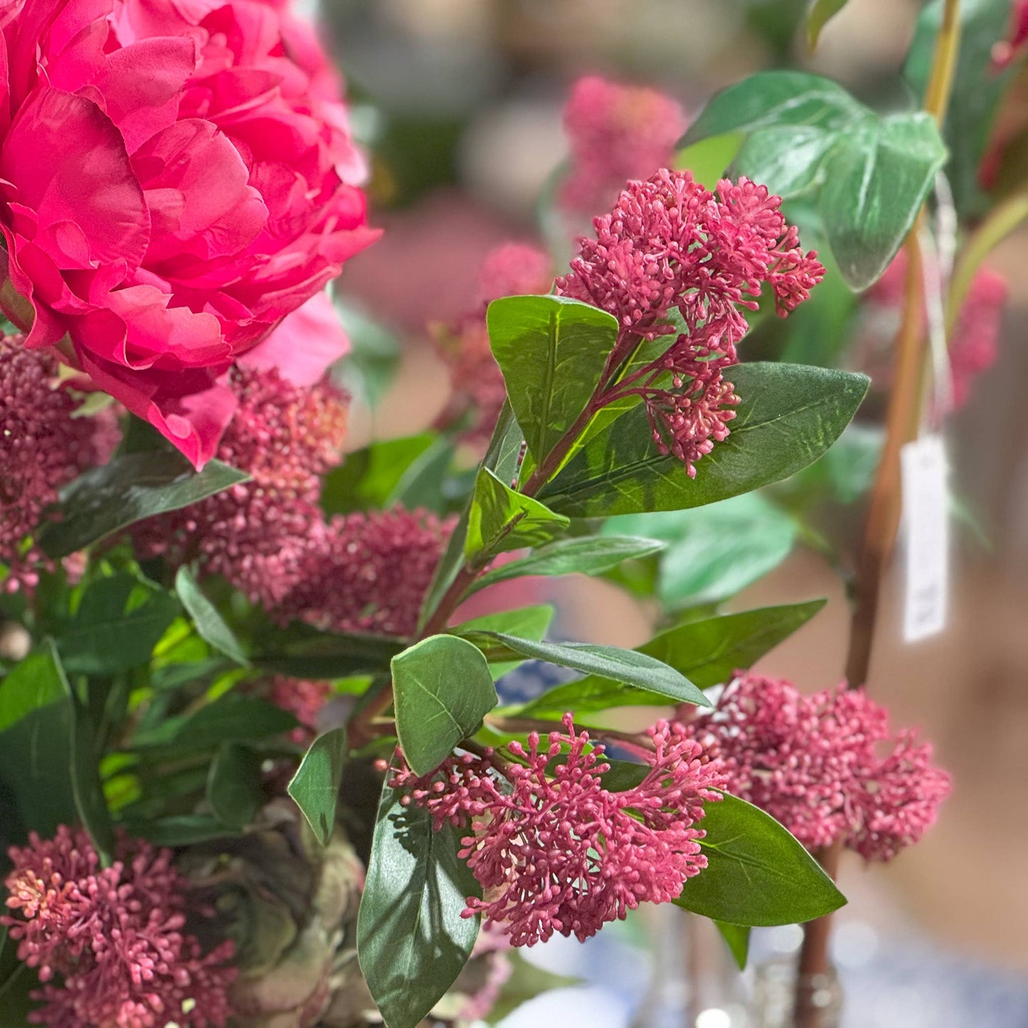 Viburnum Seed Stem - 21 Inch - Mauve