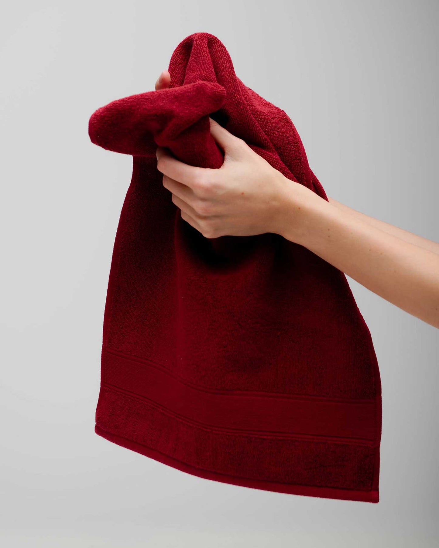 Classic Stretch Quick-Dry Cotton Towel Cabernet Burgundy