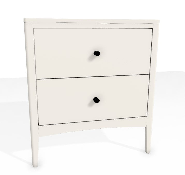 Soho Two Drawer Nightstand