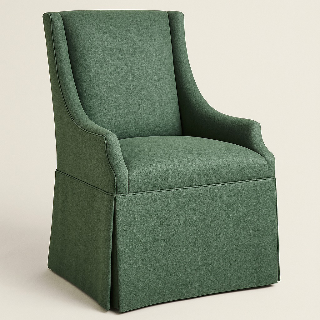 Countess Dining Chair with Waterfall Skirt