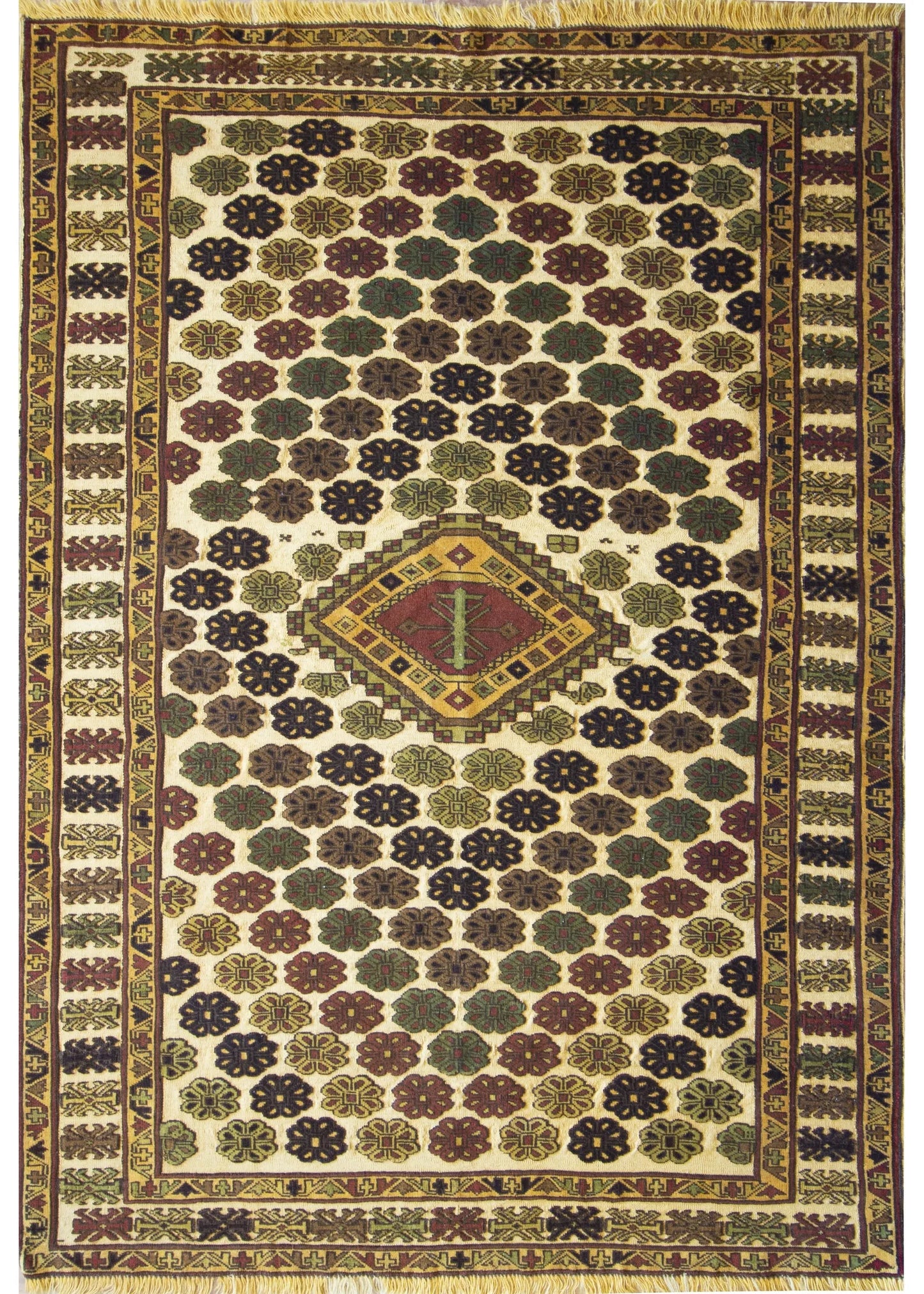 Gouchan Vintage Wool Hand Knotted Persian Rug