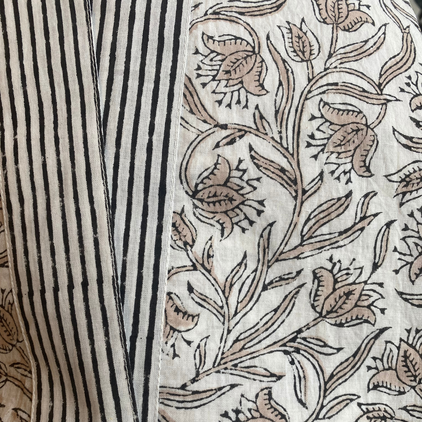 Block Print Cotton Robe