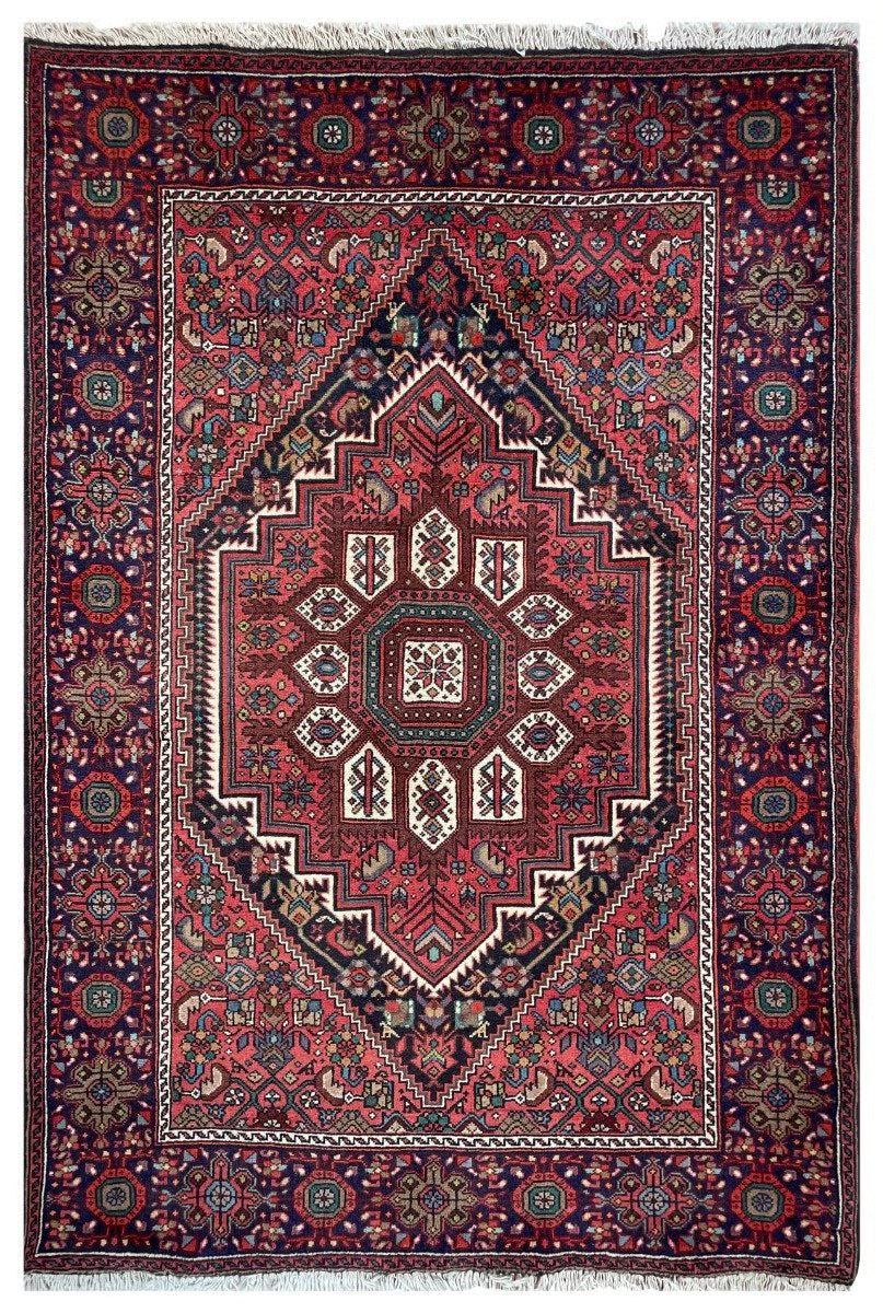 Gholtough Wool Hand Knotted Persian Rug - 3'4" x 4'1" SKU: N14368
