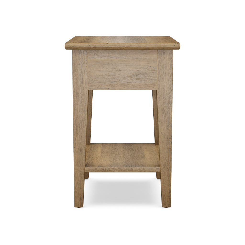Small Maple End Table with Shelf