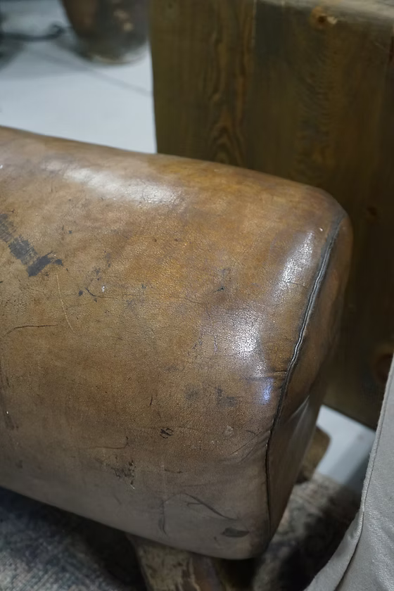 Vintage Leather Pommel Horse | c.1940
