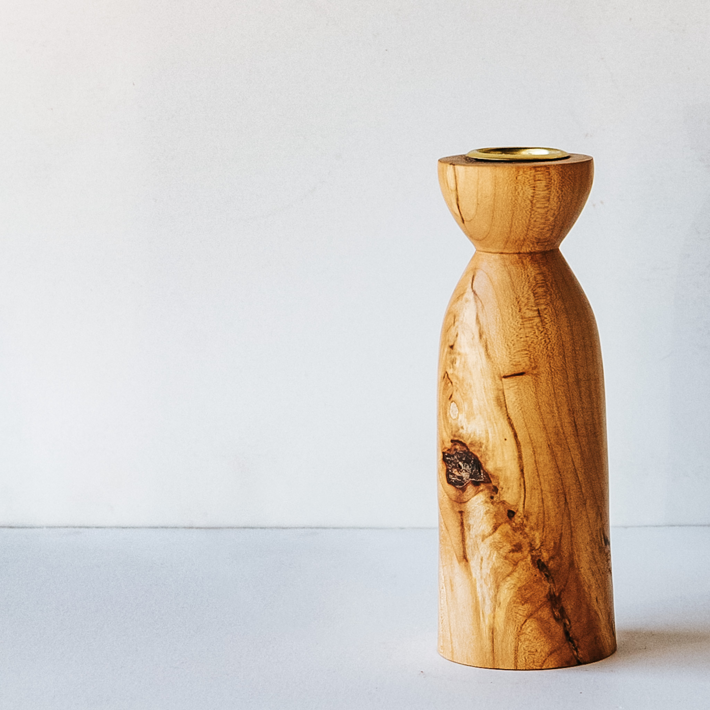 Hand turned 6" Elm Taper Candle holder🇨🇦🇨🇦