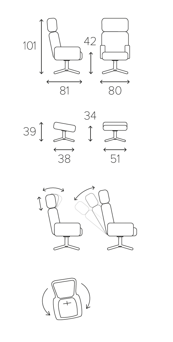 Timeout Chair and Footstool