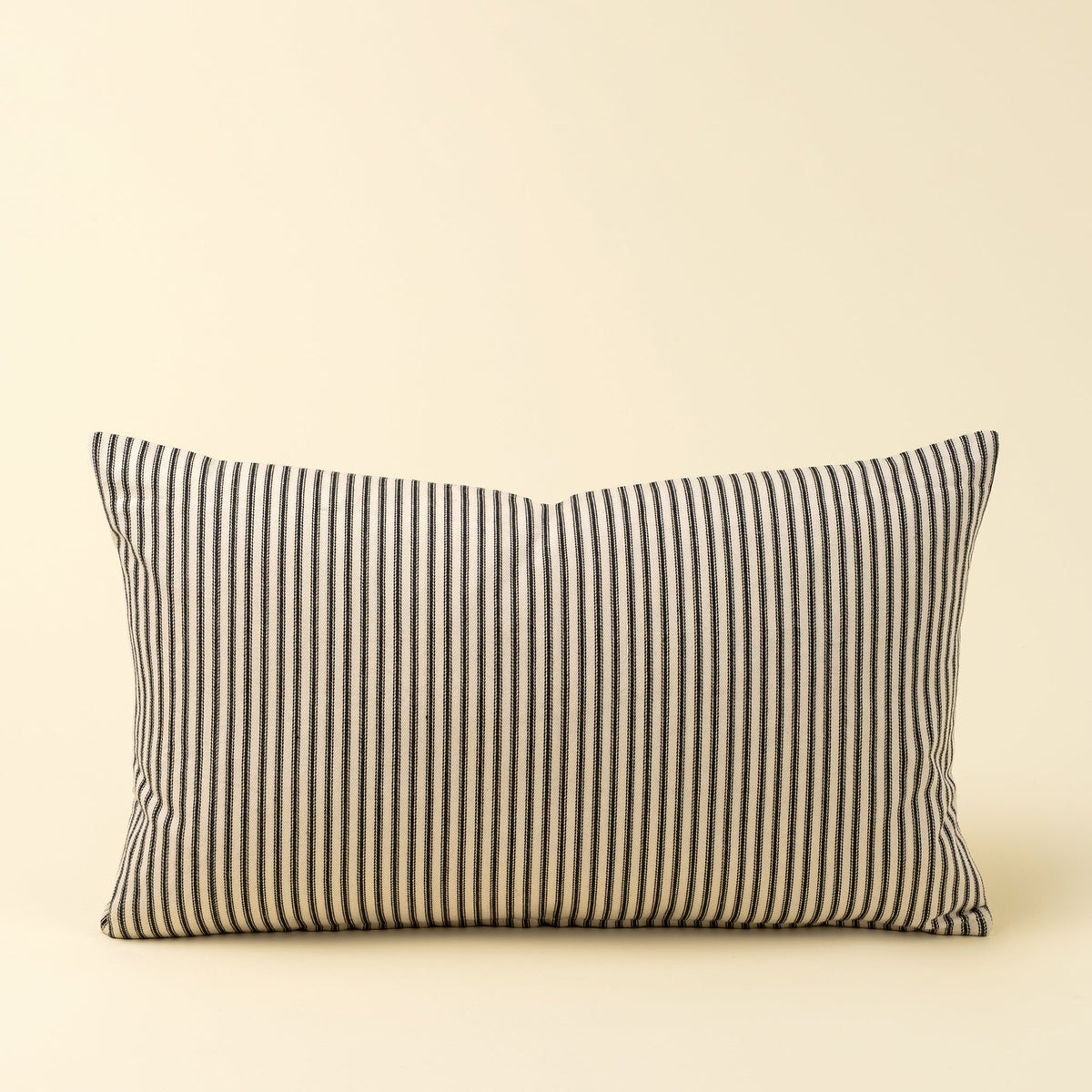 21x12 Black Ticking Pillow