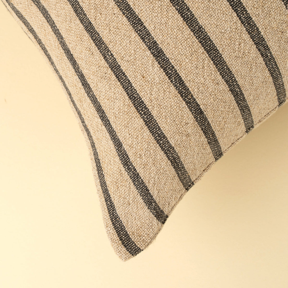 20x20 Silas Stripe Pillow, Charcoal