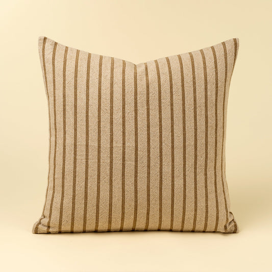 20x20 Silas Stripe Pillow, Ochre