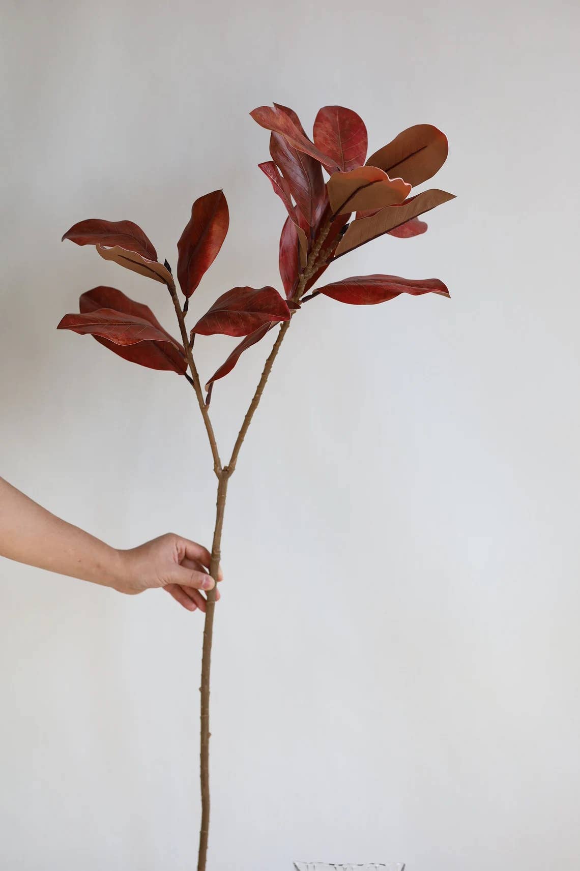 42" Elegant Extra Long Realistic Magnolia-17 Large leaves