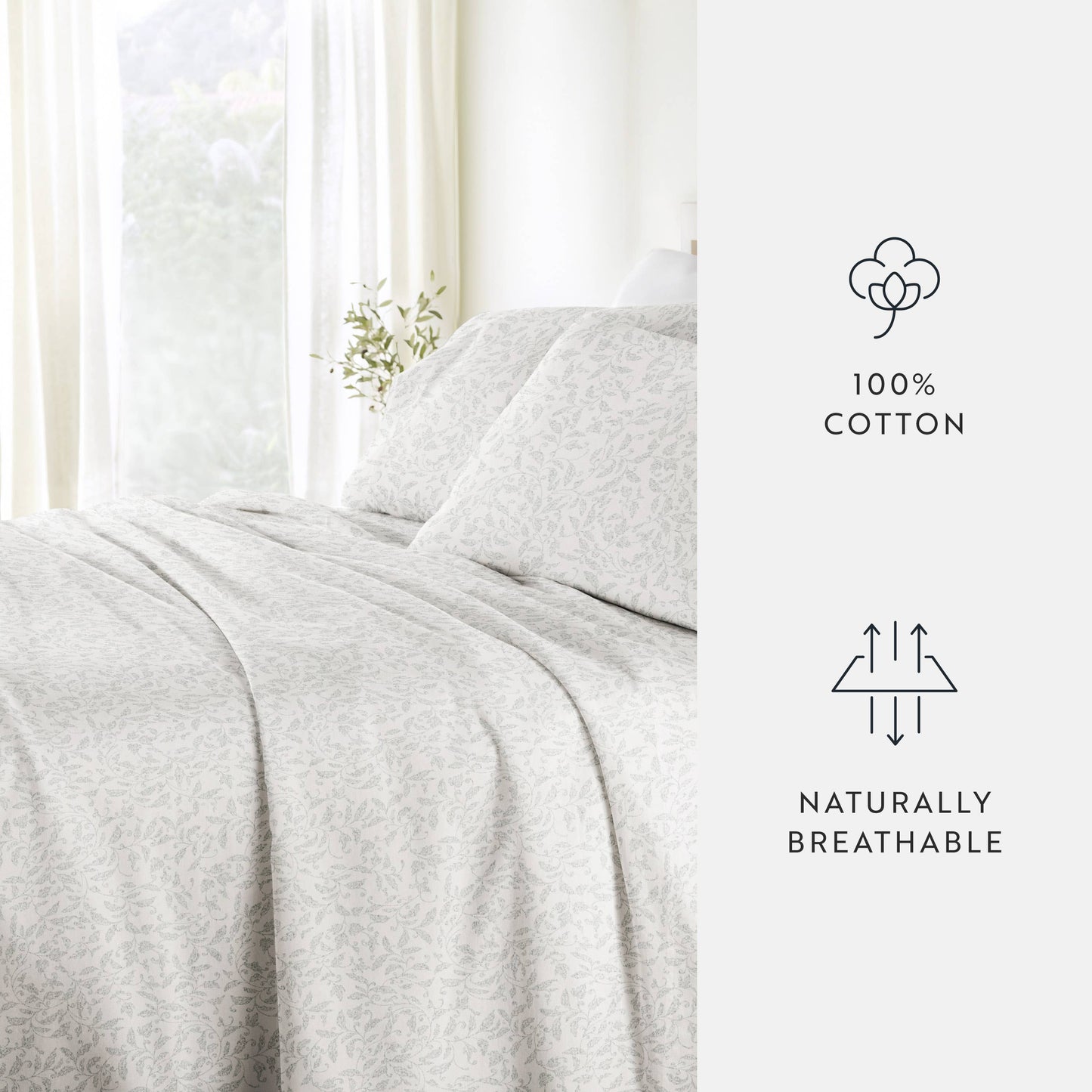 300 Thread Count Cotton Printed Sheets