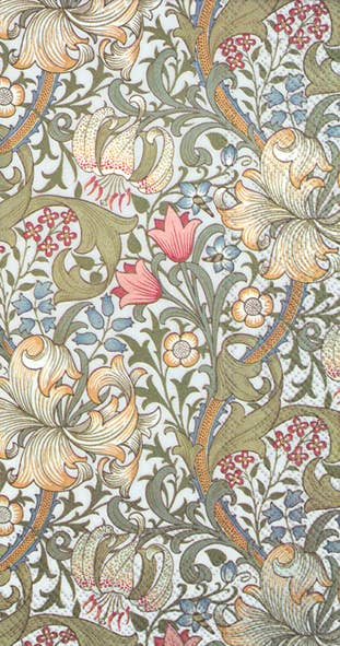 Buffet Napkin : IHR - GOLDEN LILY white