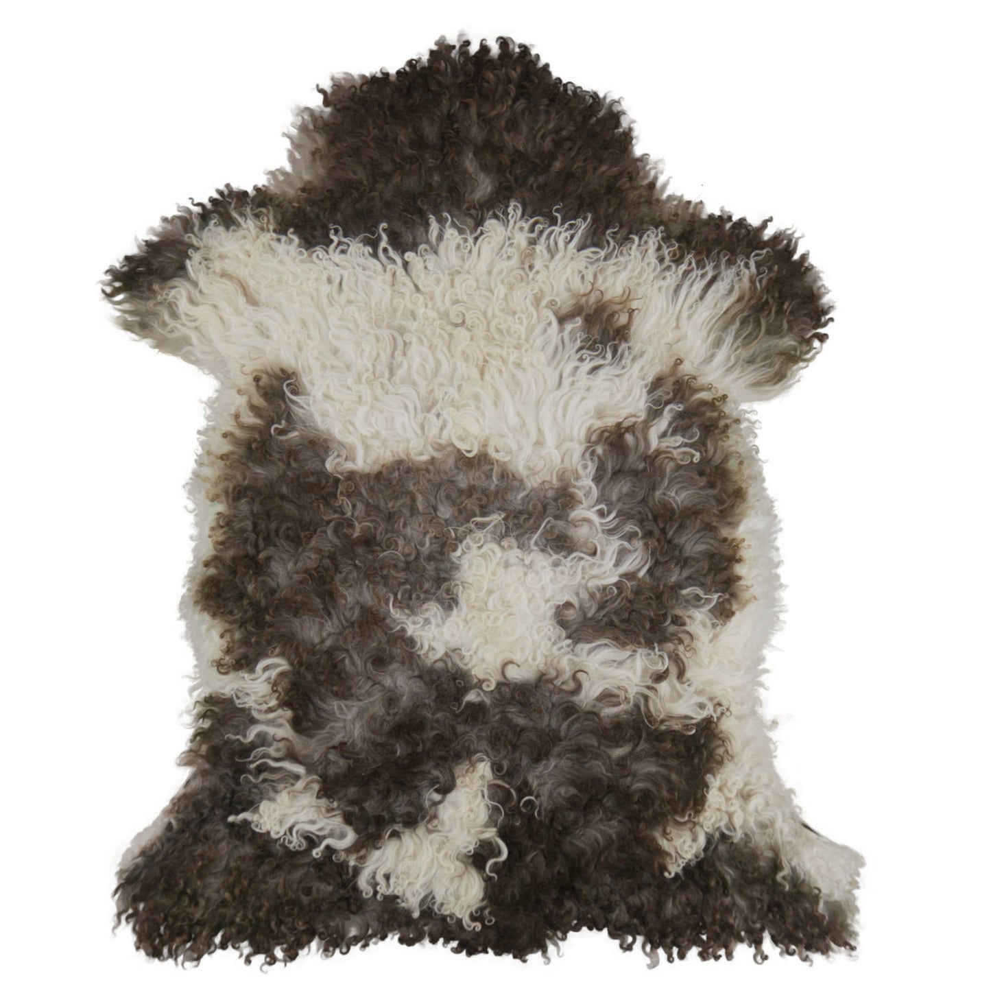 Naturally Spotted Curly Sheepskin - Austrian Mountain Fleece