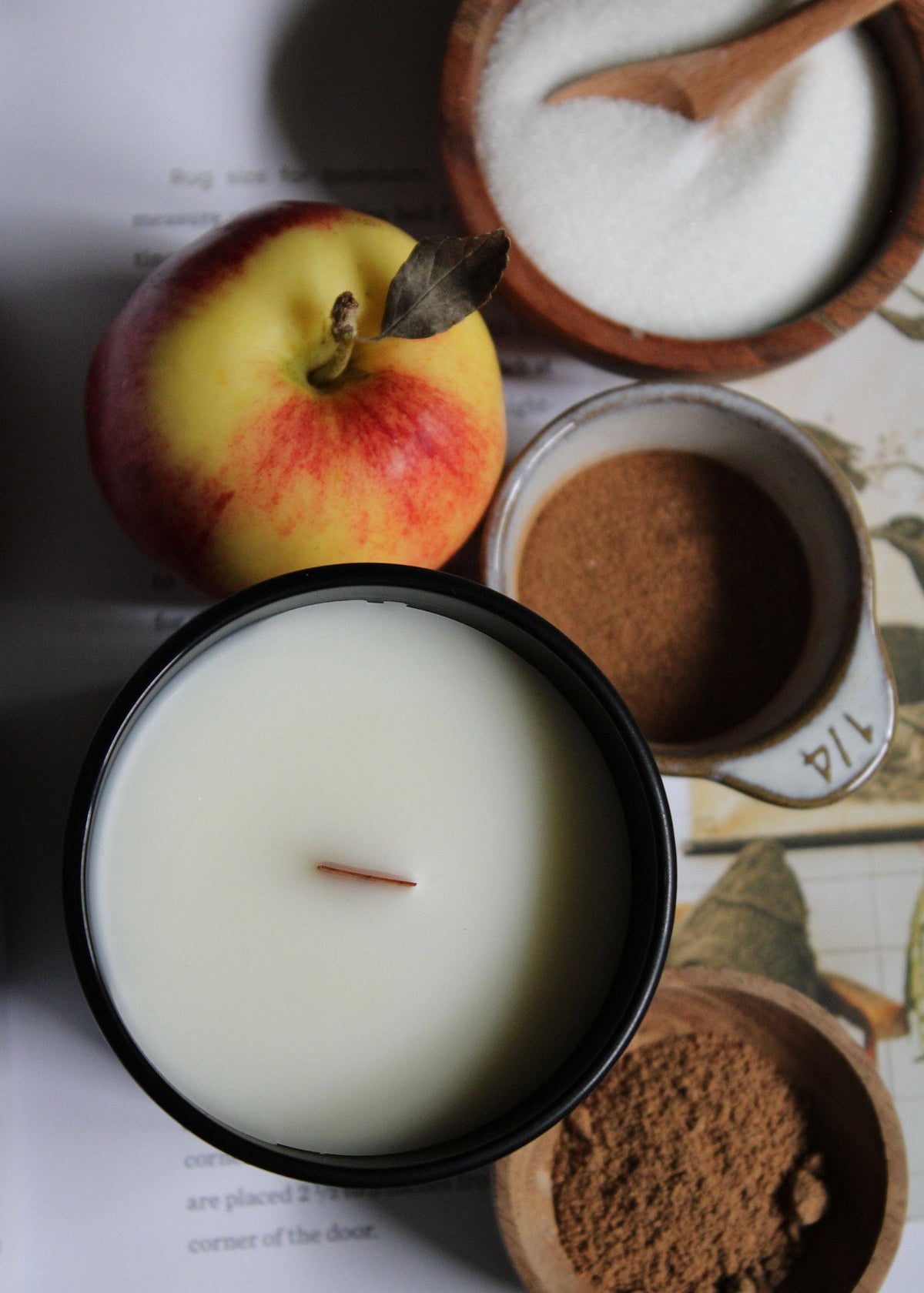 Crisp & Cozy Soy Candle | Warm Baked Apple & Cinnamon Fall Candle