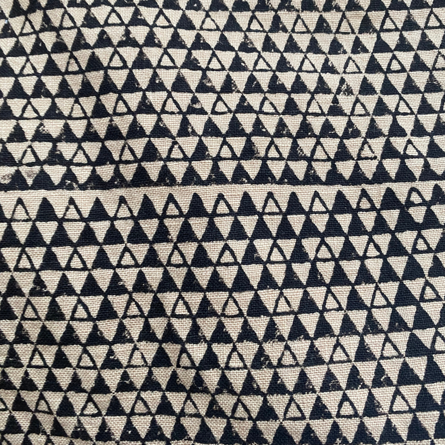 Block Printed Linen Throw Pillows