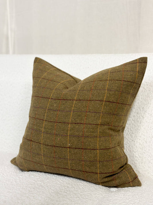 Wool Blend 45x45 - Olive Tweed