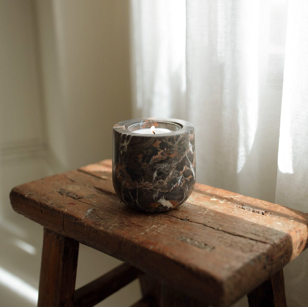 Portoro Marble Refillable Candle