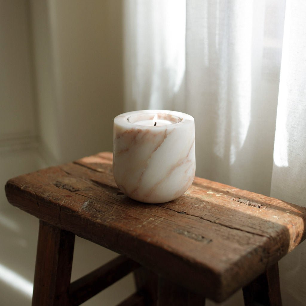 Calacatta Gold Marble Refillable Candle