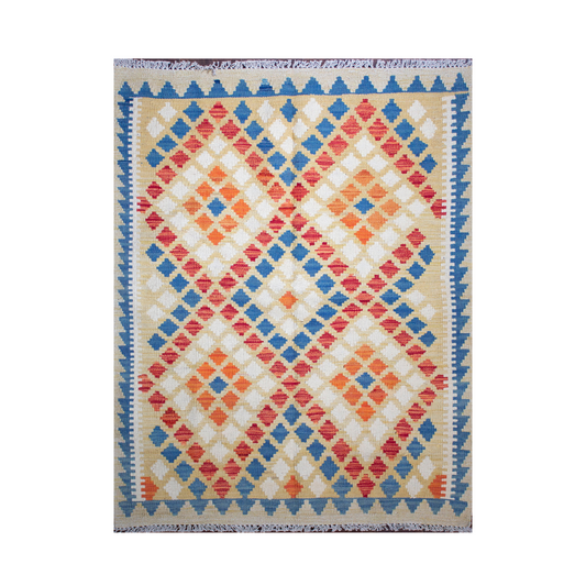 Kilim Maimana Wool Rug 3'2 x 4'4"