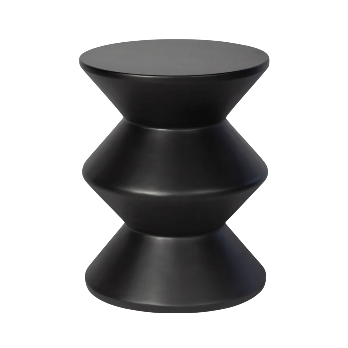 Concrete Inverted Side Table - Black
