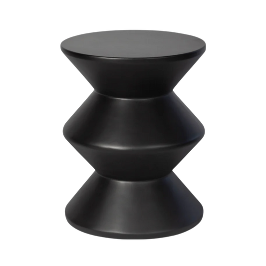 Concrete Inverted Side Table - Black