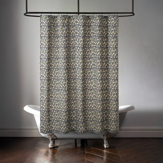 Block Print Shower Curtain