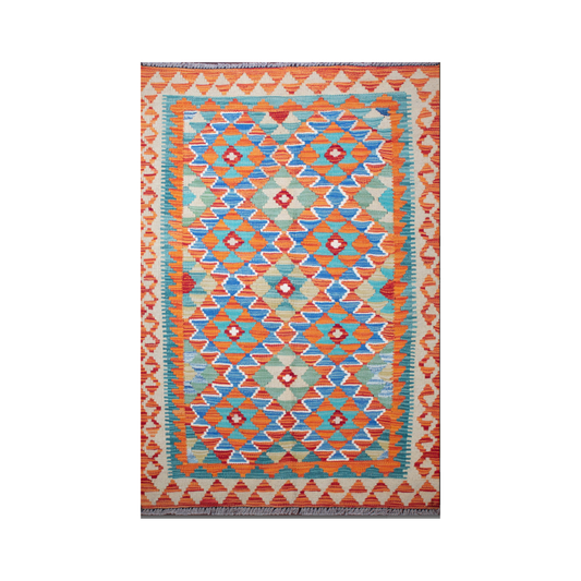 Kilim Maimana Wool Hand Knotted 2'10" x 4'2"