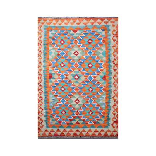 Kilim Maimana Wool Hand Knotted 2'10" x 4'2"