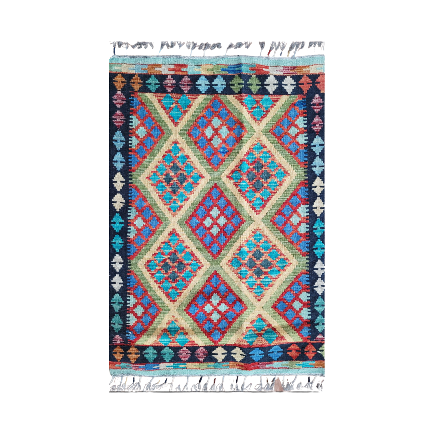 Kilim Maimana Wool Hand Woven 2'9" x 4'1"