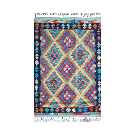 Kilim Maimana Wool Hand Woven 2'9" x 4'1"